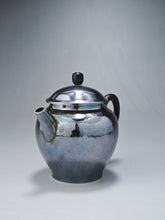 Load image into Gallery viewer, 999 Pure Silver Handmade Lianzi Hammered Teapot 全手工纯银999莲子银壶 130ml
