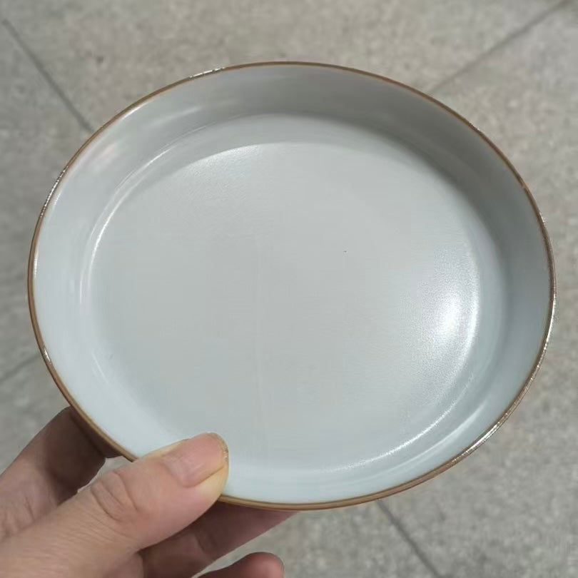Moon White Ruyao Saucer