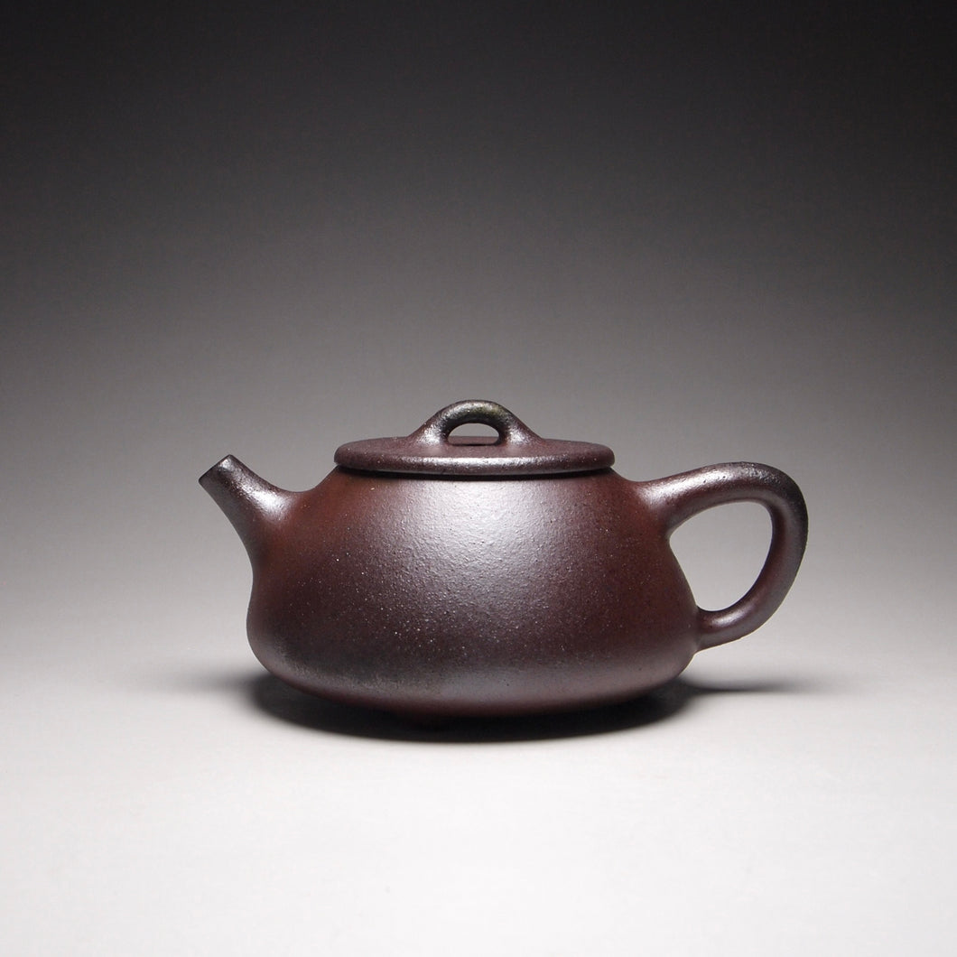 Wood Fired Shipiao Lao Zini Yixing Teapot no.1 柴烧老紫泥石瓢 110ml