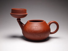 Load image into Gallery viewer, Zhuni Pear Shuiping Yixing Teapot with Carving of Goose 朱泥梨式水平带刻绘 115ml
