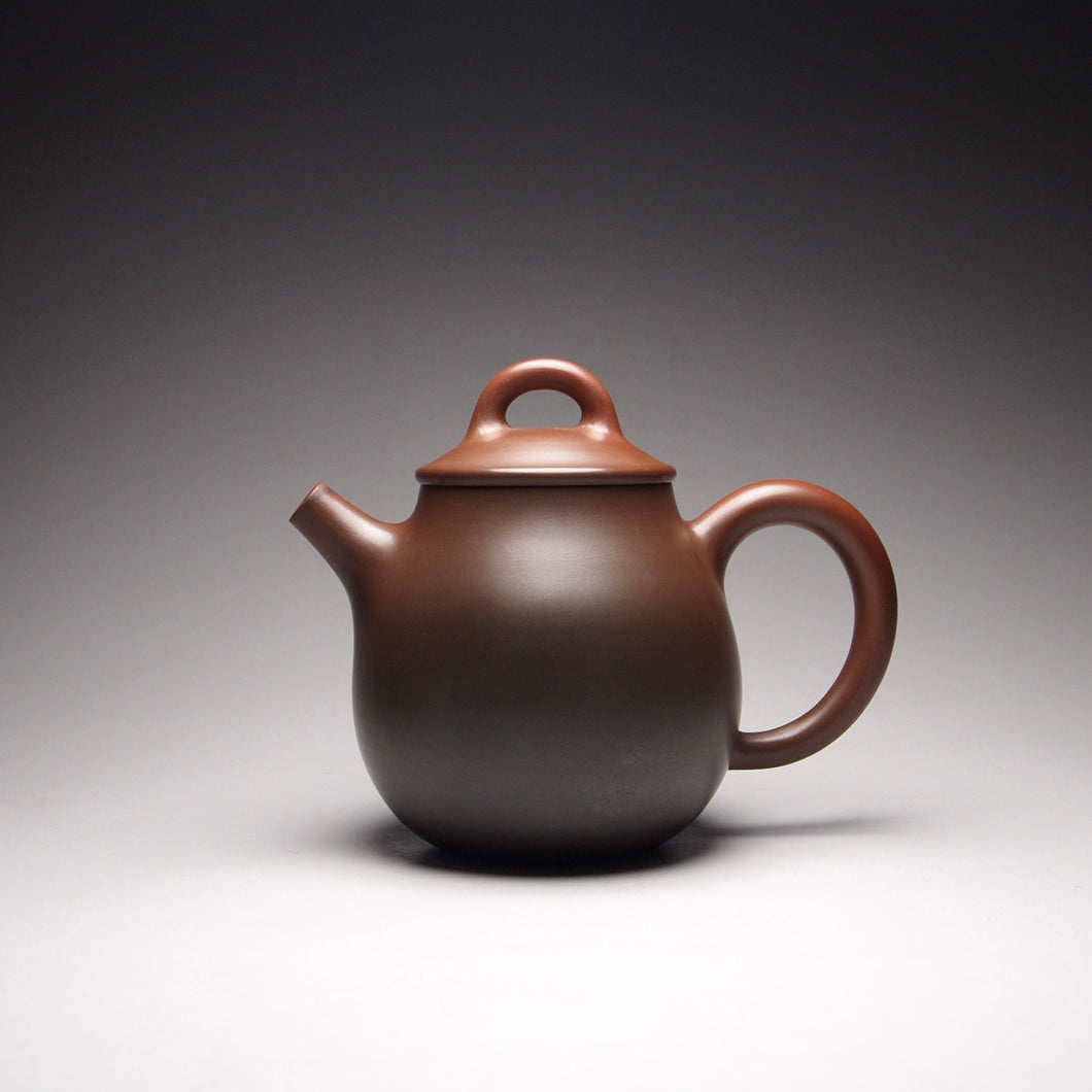 115ml Red-Brown Oval Nixing Teapot by Li Wenxin 李文新泥兴壶