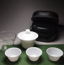 Load image into Gallery viewer, Jingdezhen Porcelain Travel Tea Set with Gaiwan
