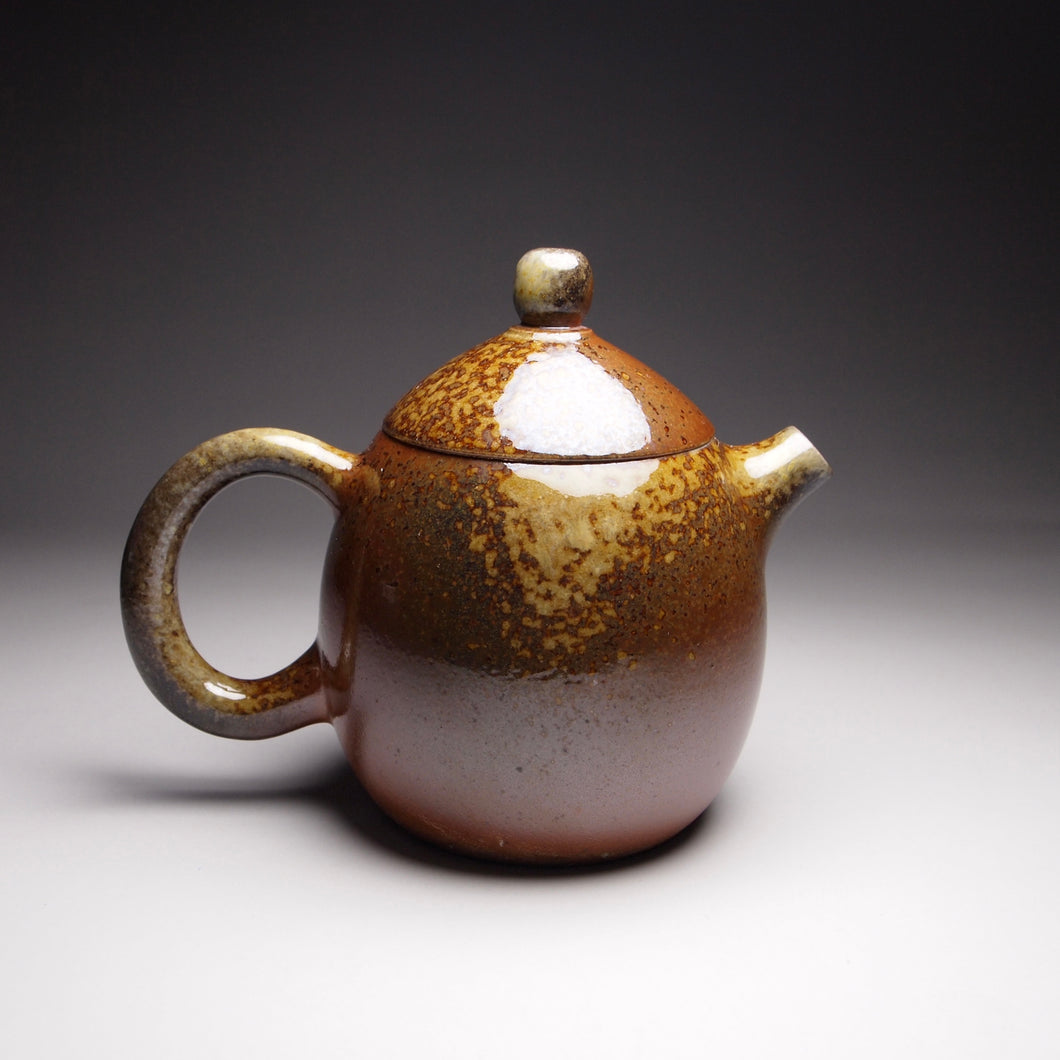 Wood Fired Dragon Egg Nixing Teapot,  柴烧坭兴龙蛋壶, 130ml