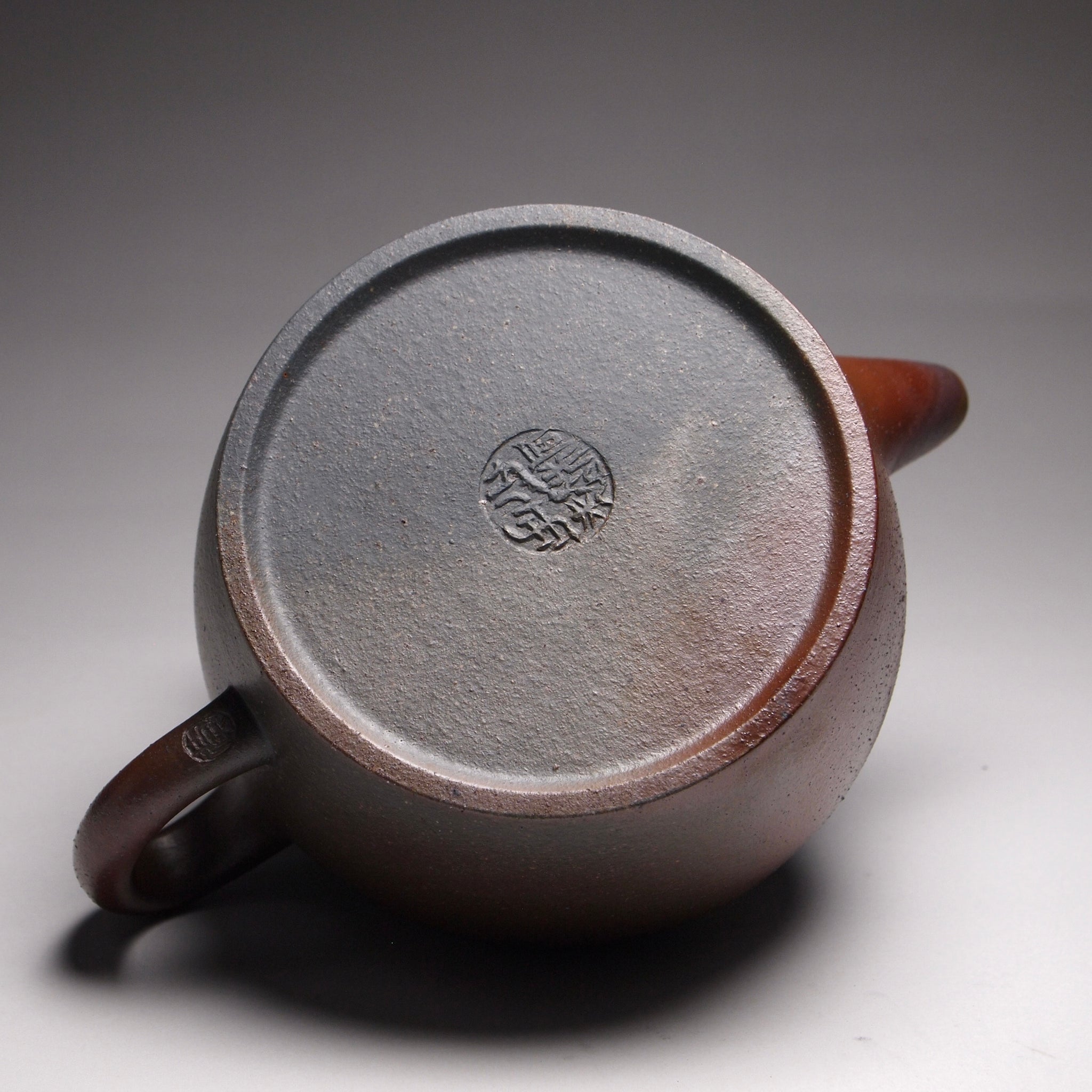 Wood Fired TianQingNi Sangbian Yixing Teapot, 柴烧天青泥桑扁壶, 140ml