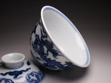 Load image into Gallery viewer, 150ml Dragon Qinghua Fanggu Jingdezhen Porcelain Gaiwan
