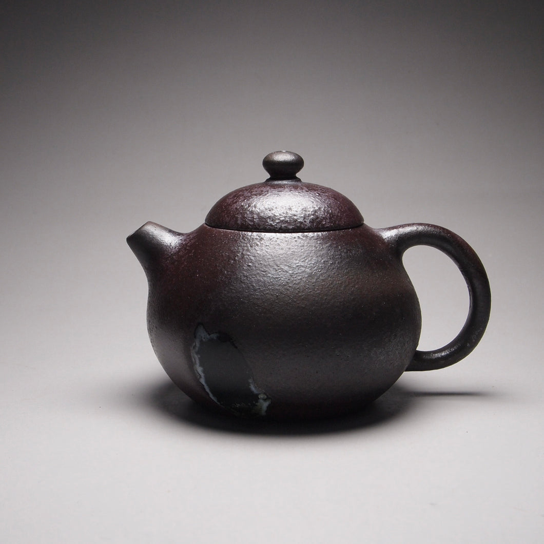 Wood Fired Wendan Lao Zini Yixing Teapot, 柴烧老紫泥文旦 150ml
