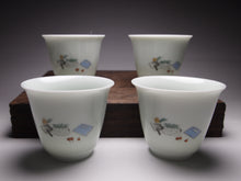 Load image into Gallery viewer, Table of Study Painting Youzhongcai Fine Porcelain Tea Set, 釉中彩博古套装
