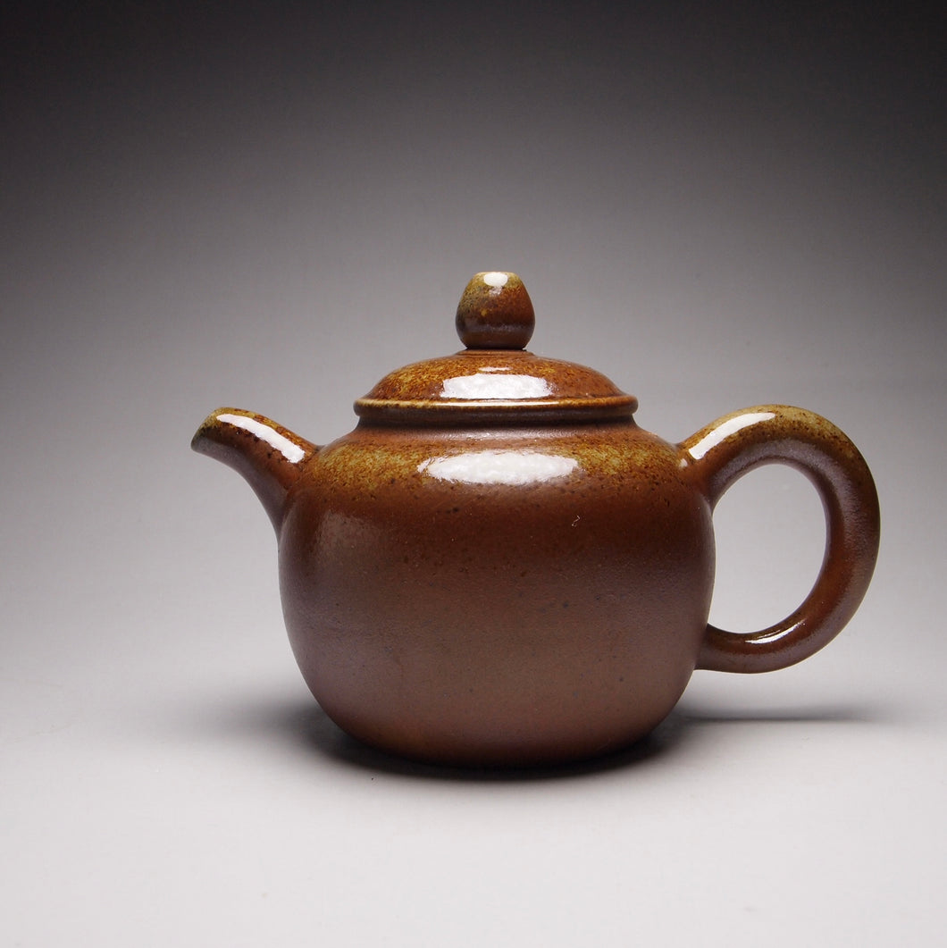 Wood Fired Tall Nixing Teapot,  柴烧坭兴壶, 140ml