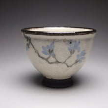 Load image into Gallery viewer, Blue blossoms Kohiki style stoneware teacups, 36ml
