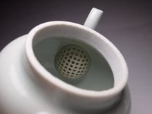 Load image into Gallery viewer, Imperfect Wood Fired Fanggu Jingdezhen Porcelain Teapot with Qinghua Garden Motif, 柴窑仿古青花岁寒三友壶 225ml
