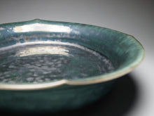 Load image into Gallery viewer, Midnight Glazed Stoneware Tea Boat Saucer
