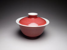 Load image into Gallery viewer, Fanggu JiangDouHong (Peach Blossom) Porcelain Gaiwan 仿古豇豆红盖碗

