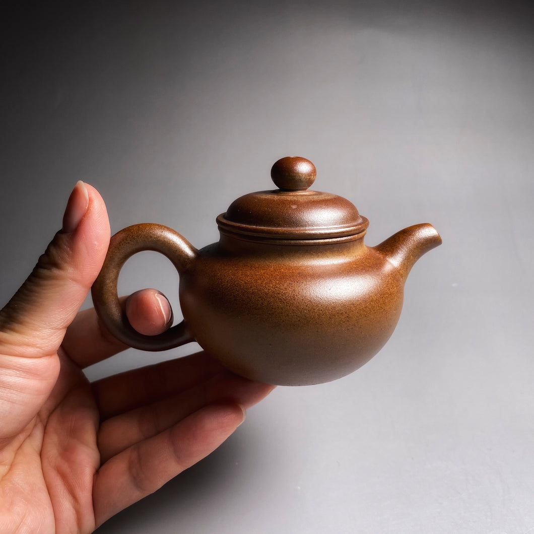 Wood Fired Fanggu Nixing Teapot, 柴烧坭兴仿古壶, 100ml