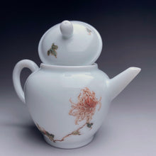 Load image into Gallery viewer, Chrysanthemums Motif Youzhongcai Jingdezhen Porcelain Teapot, 120ml
