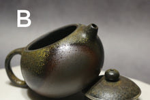 Load image into Gallery viewer, 999 Silver Rim Wood Fired Xishi Dicaoqing Yixing Teapot 包银柴烧底槽青西施, 120ml
