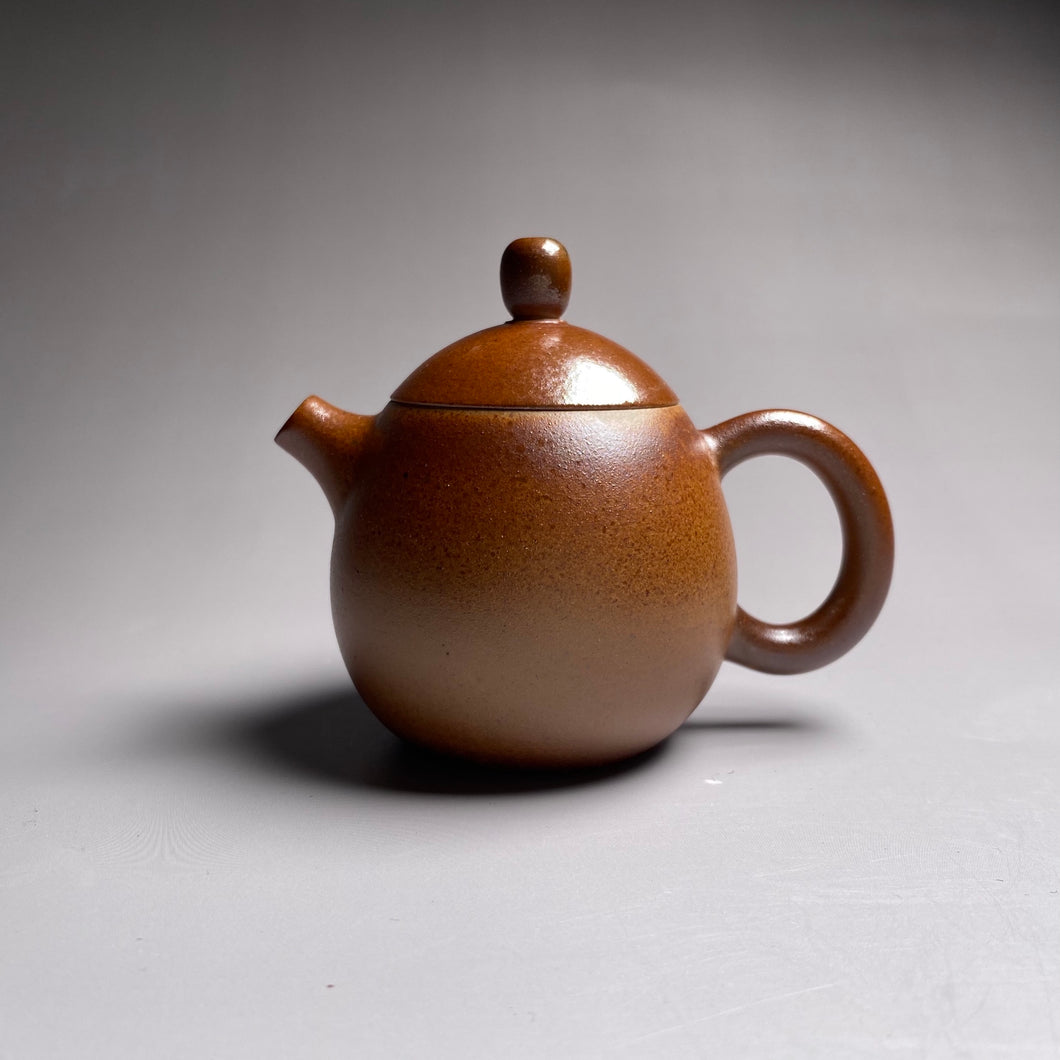 Wood Fired Longdan Nixing Teapot,  柴烧坭兴龙蛋壶, 100ml