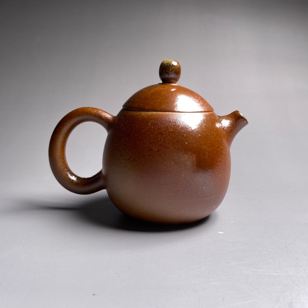 Wood Fired Longdan Nixing Teapot,  柴烧坭兴龙蛋壶, 120ml