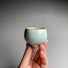 Load image into Gallery viewer, 40ml Small Sky Blue Ruyao Teacup
