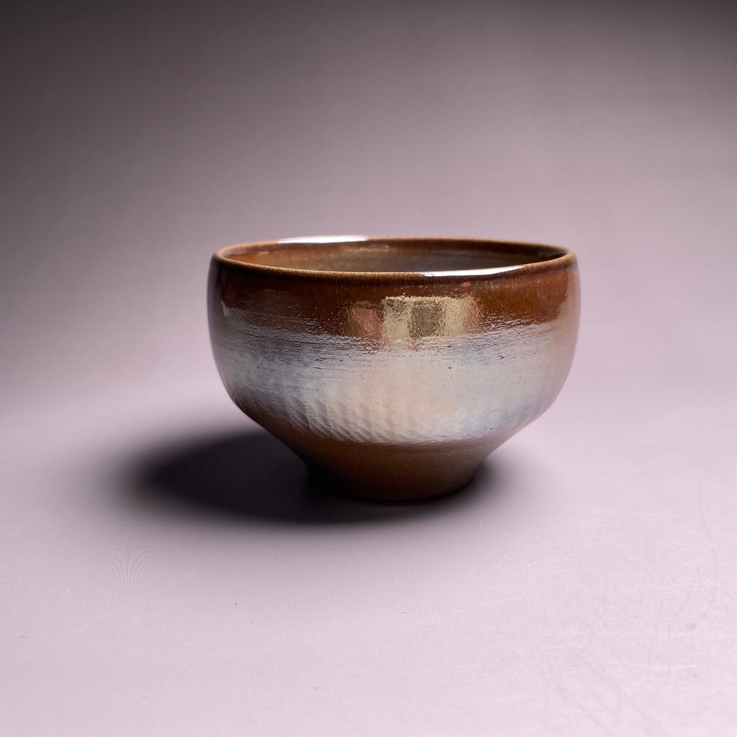 Taiwanese Wood Fired Golden Ceramic Champion Teacup by Zhang Yuncheng
