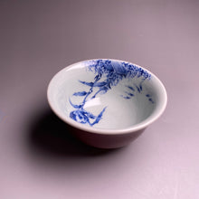 Load image into Gallery viewer, Fanggu Technique Jihong and Qinghua Porcelain Bird and Fish Cup
