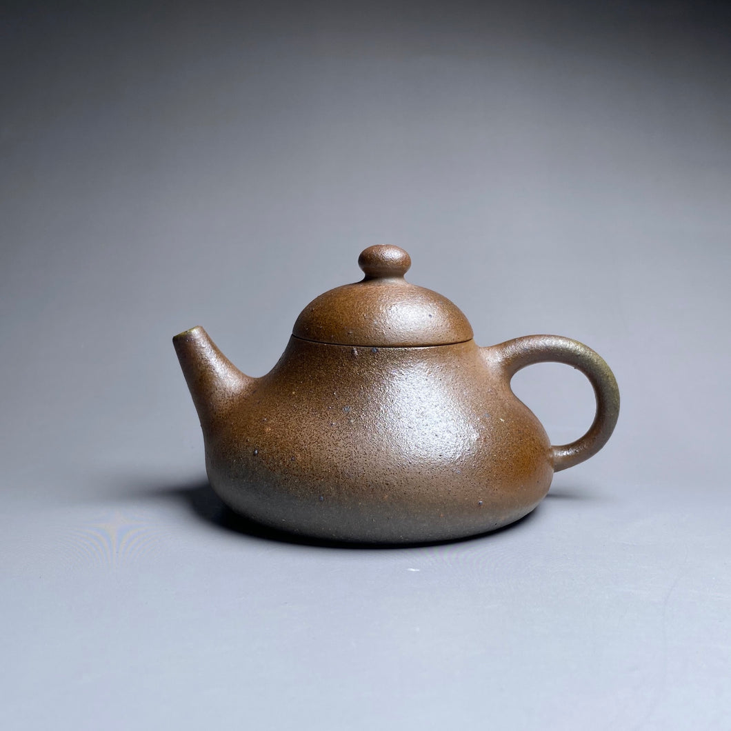 Wood Fired Huangjin Duan Hulupiao Yixing Teapot, 柴烧黄金段葫芦瓢, 125ml