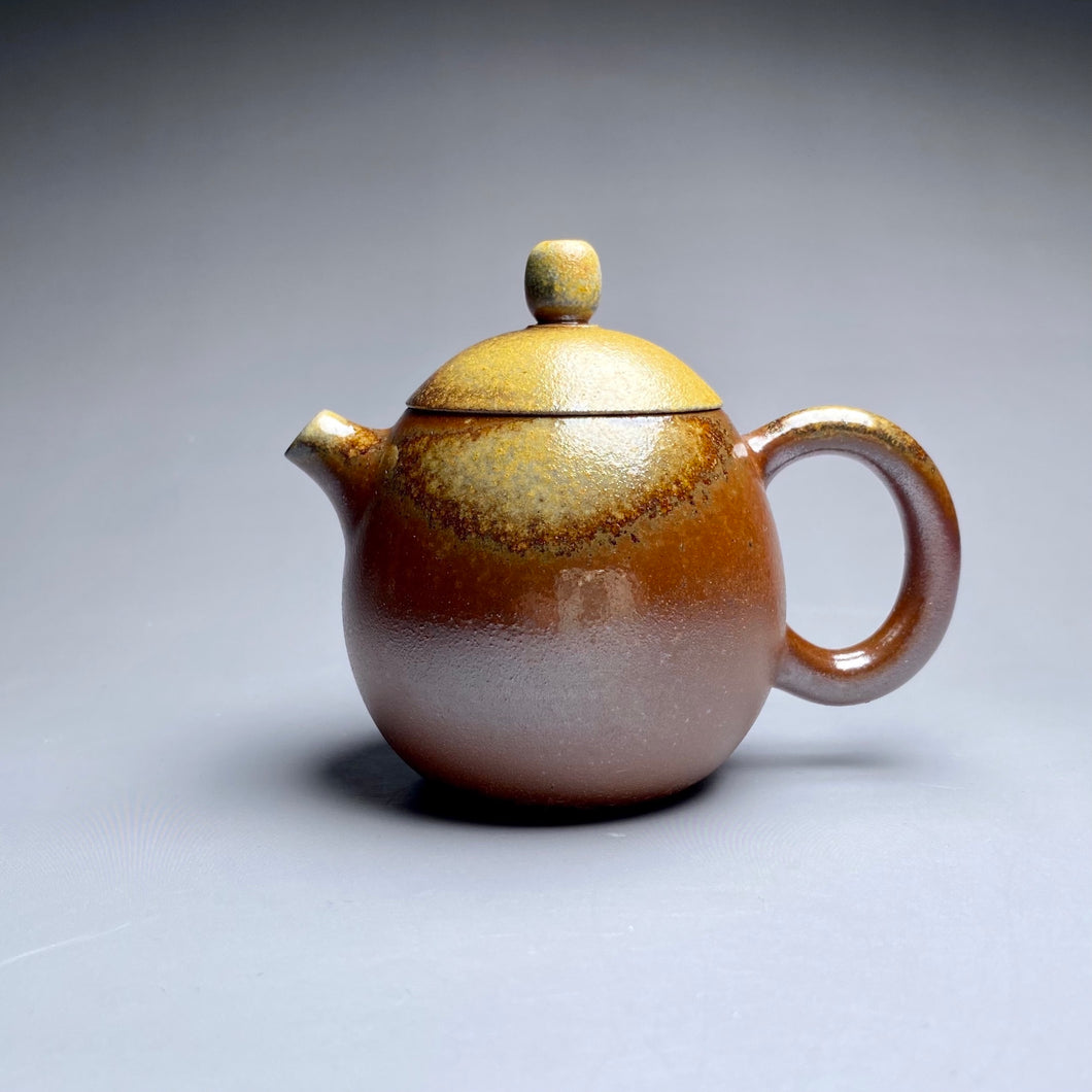 Wood Fired Longdan Nixing Teapot no.3,  柴烧坭兴龙蛋壶, 100ml