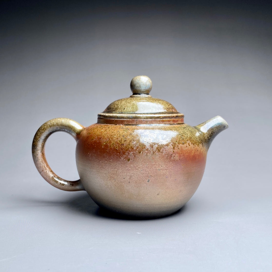 Wood Fired Tall Shuiping Nixing Teapot,  柴烧坭兴高水平壶, 210ml