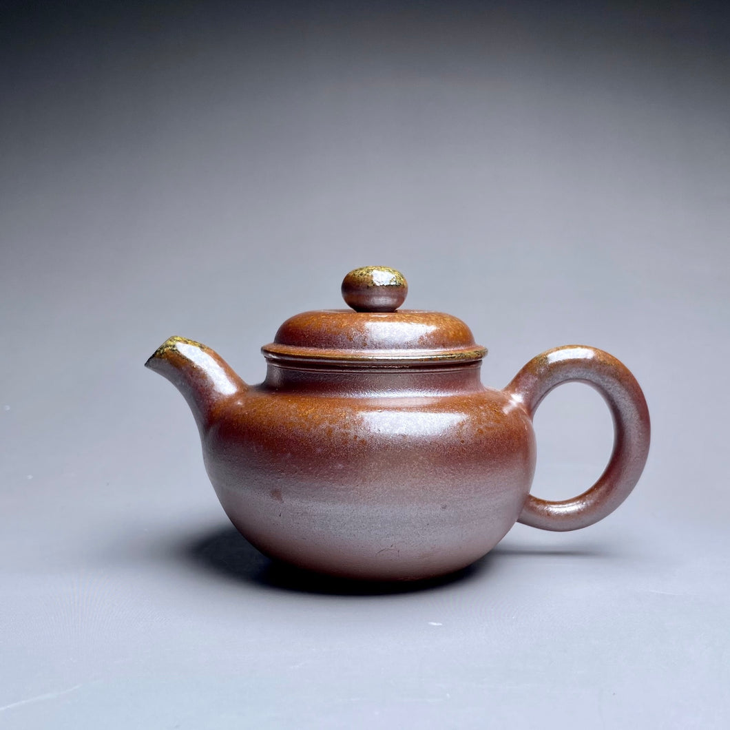 Wood Fired Fanggu Nixing Teapot,  柴烧坭兴仿古壶, 100ml