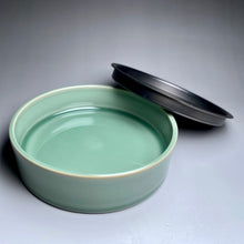 Load image into Gallery viewer, Celadon and Tin Tea Tray / Tea Boat
