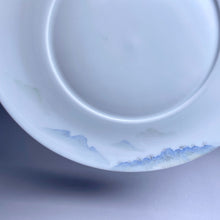 Load image into Gallery viewer, Mountain and Cloud Motif Fencai Jingdezhen Porcelain Saucer / Tea Boat
