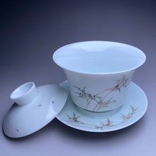 Load image into Gallery viewer, 150ml Bamboo Motif Youzhongcai Master&#39;s Jingdezhen Porcelain Gaiwan
