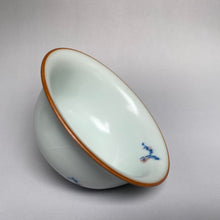 Load image into Gallery viewer, Plum Blossoms on Moon White Ruyao Gaiwan 汝窑月白盖碗
