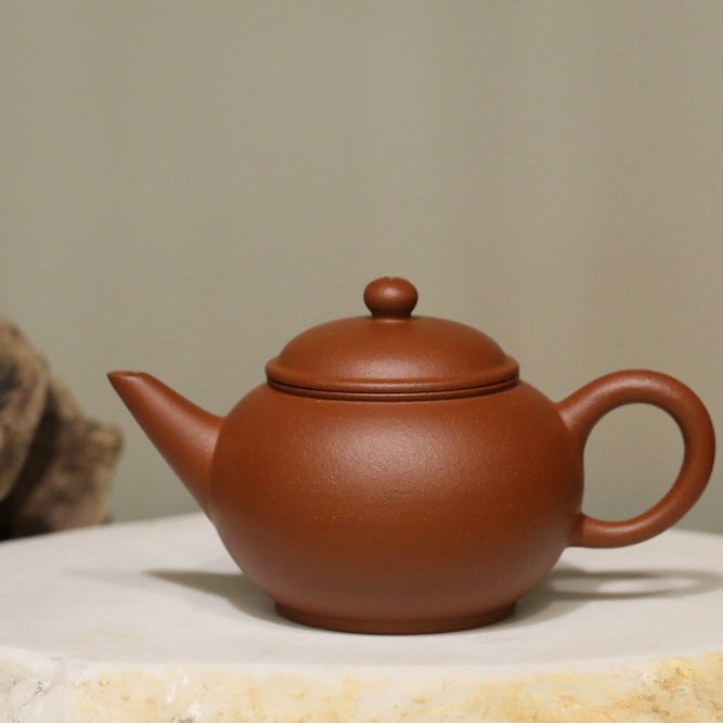 Small Zhuni Shuiping Yixing Teapot, 朱泥小水平, 90ml