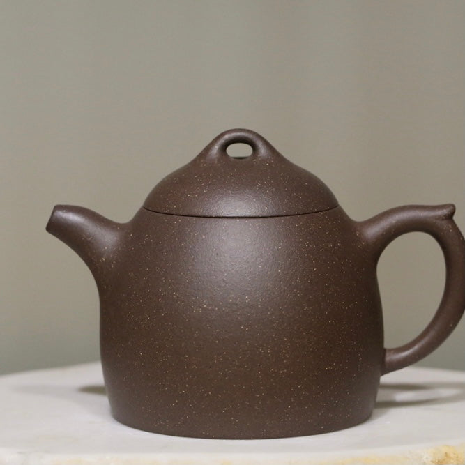 TianQingNi Qinquan Yixing Teapot, 天青泥秦权壶, 160ml
