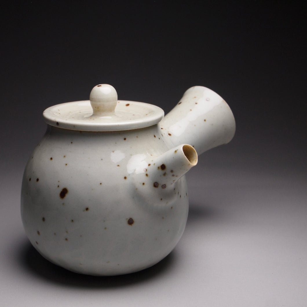 Jingdezhen Stoneware Side Handle Teapot, 素直手工茶壶, 135ml
