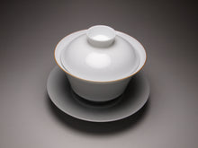 Load image into Gallery viewer, 120ml Medium Horseshoe Tianbai Jingdezhen Porcelain Gaiwan 甜白马蹄盖碗
