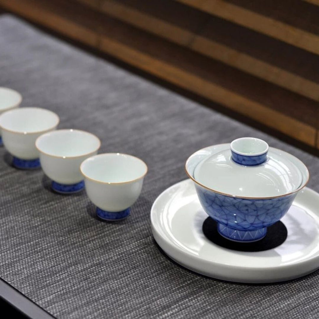 Qinghua Blue and White Jindezhen Porcelain Tea Set