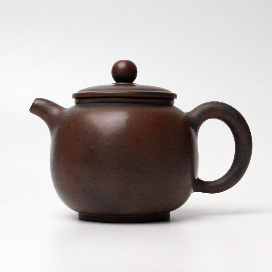 110ml Round Fanggu Teapot by Li Changquan