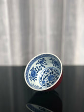Load image into Gallery viewer, 121ml Fanggu Technique Jihong and Qinghua Porcelain Liuhe cup
