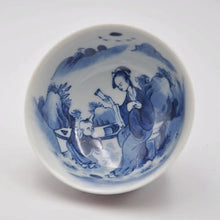 Load image into Gallery viewer, 109ml Jihong Glaze Qinghua Porcelain Fuyun Cup
