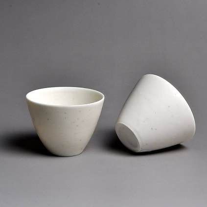 60ml Ceramic White cup Xiaobai 晓白 Series by Taoshan Studio 桃山房