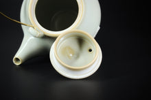 Load image into Gallery viewer, Brass Handle Tiliang Sky Blue Ruyao Teapot 天青 汝窑 提梁壶 220ml
