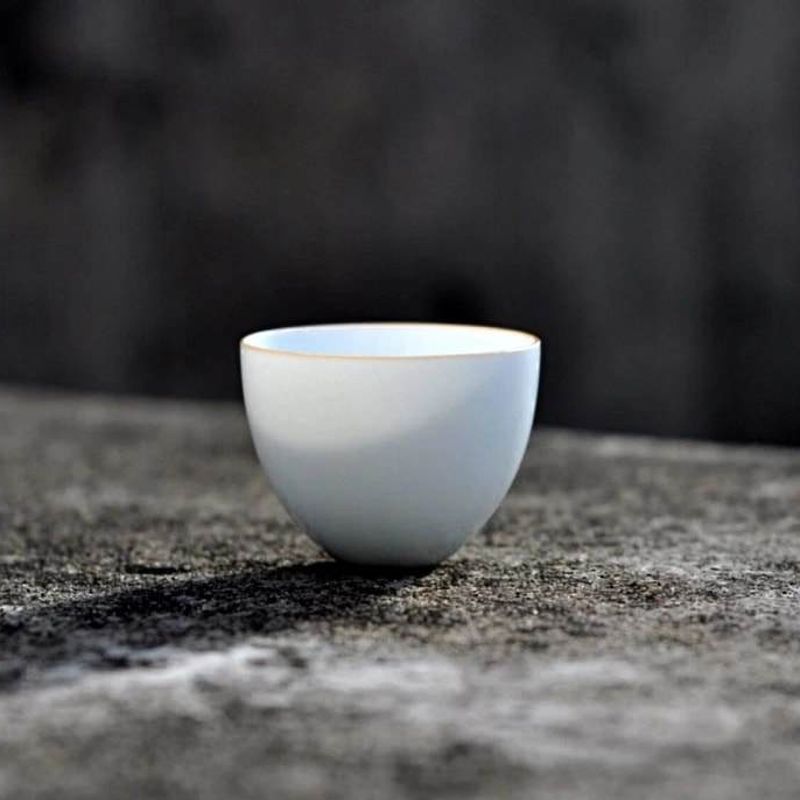 36ml Tianbai Jingdezhen Porcelain Chicken Egg Cup