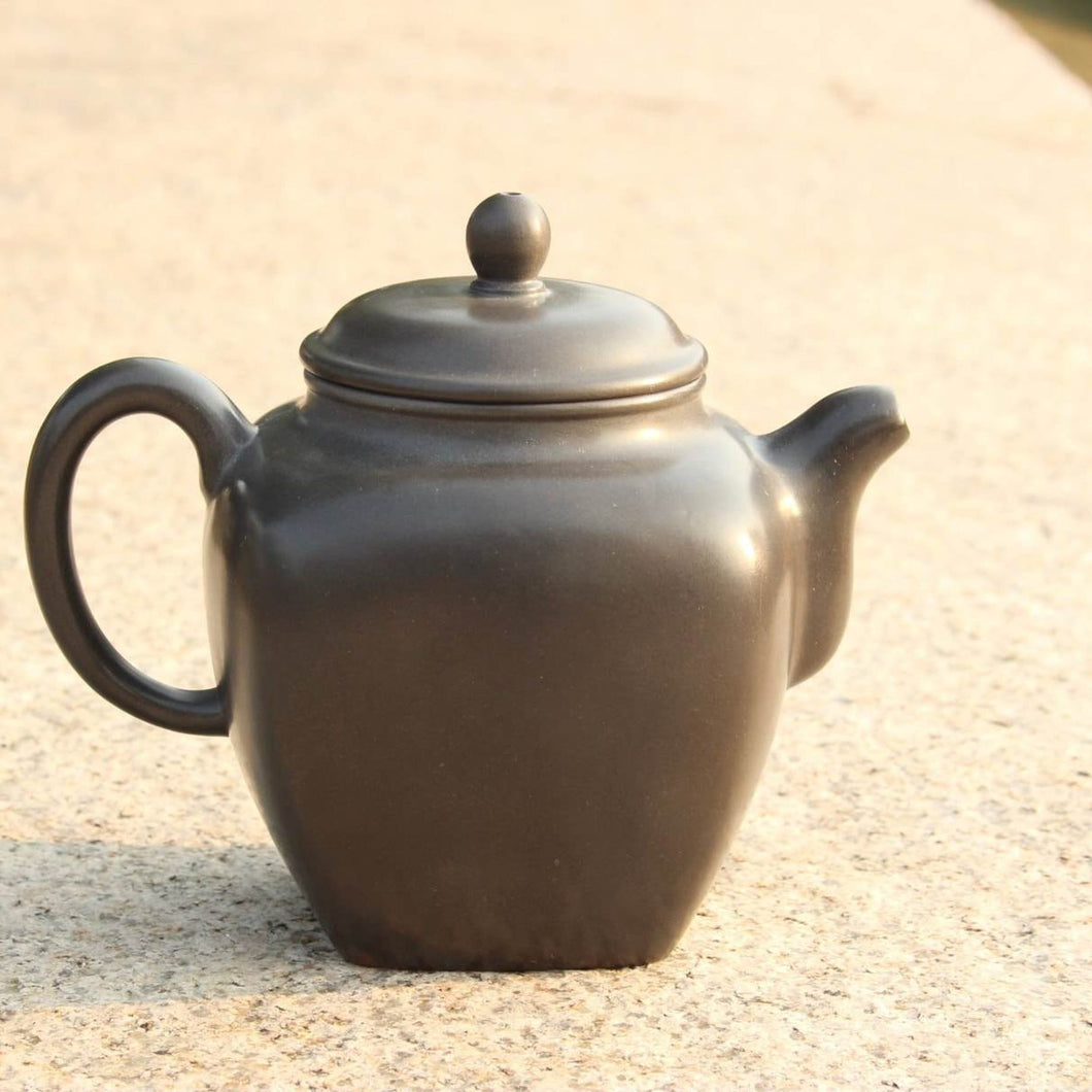 430ml Tall Square Fanggu Nixing Teapot by Huang Fu Sheng