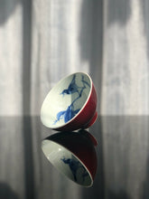 Load image into Gallery viewer, 116ml Fanggu Technique Jihong and Qinghua Porcelain Bird on Branch Cup
