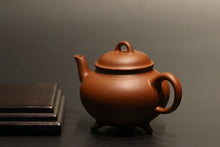 Load image into Gallery viewer, Zhuni Dahongpao 朱泥大红袍 Three Leg Shuiping Yixing Teapot, 130ml
