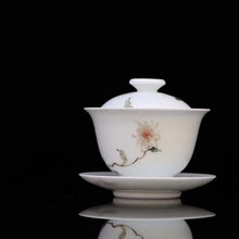 Load image into Gallery viewer, Autumn Chrysanthemum Youzhongcai Jingdezhen Porcelain Gaiwan, 110ml
