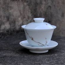 Load image into Gallery viewer, Plum Blossom Youzhongcai Jingdezhen Porcelain Gaiwan, 110ml
