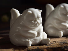 Load image into Gallery viewer, Fat Cat Blanc de Chine Porcelain Tea Pet
