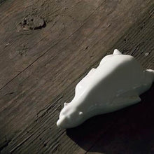 Load image into Gallery viewer, Lazy Polar Bear Blanc de Chine Porcelain Tea Pet
